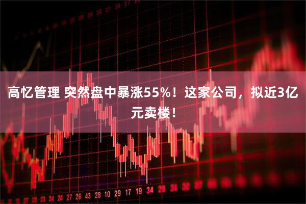 高忆管理 突然盘中暴涨55%！这家公司，拟近3亿元卖楼！