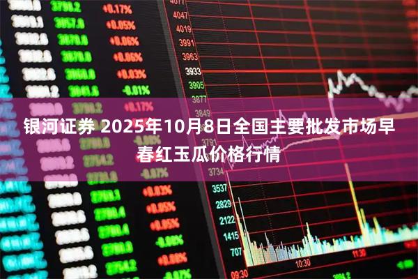 银河证券 2025年10月8日全国主要批发市场早春红玉瓜价格行情