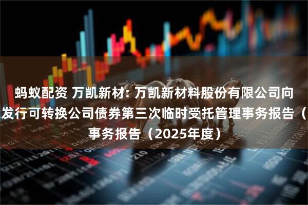 蚂蚁配资 万凯新材: 万凯新材料股份有限公司向不特定对象发行可转换公司债券第三次临时受托管理事务报告（2025年度）